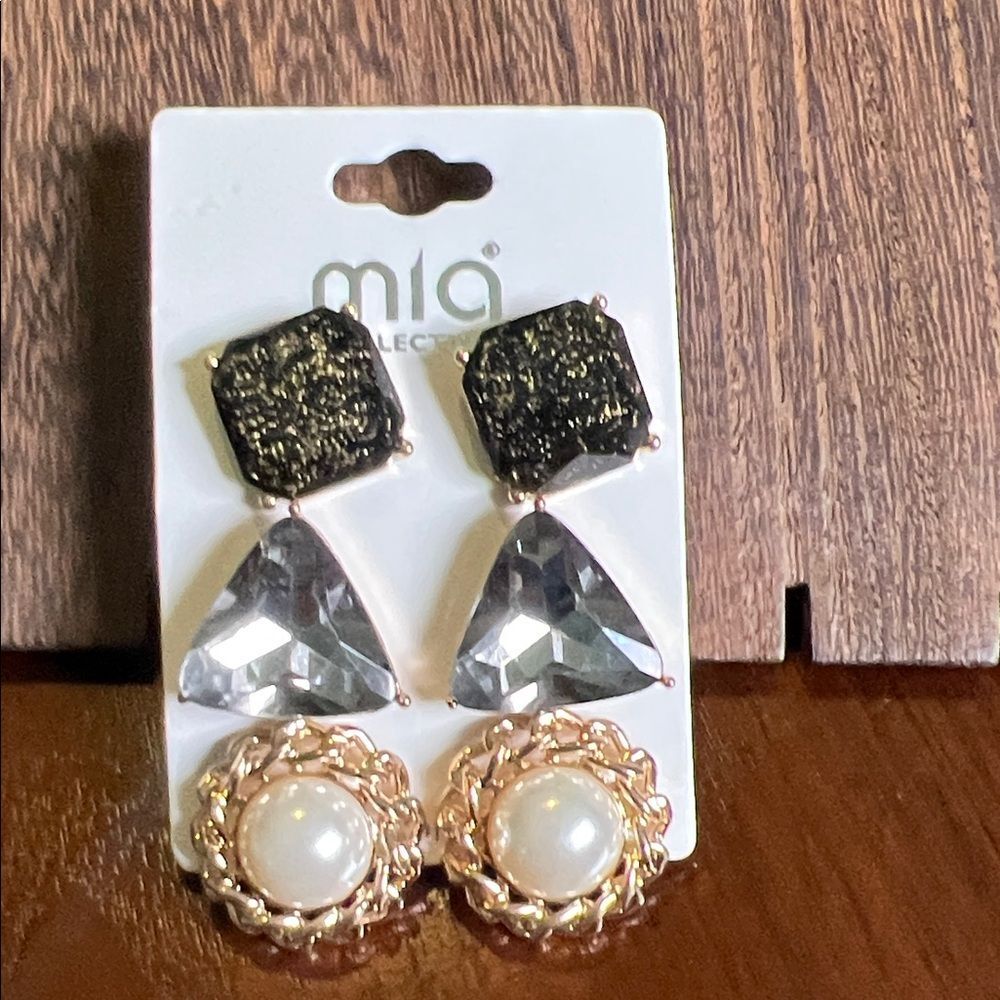 MIA Collection set of three earrings